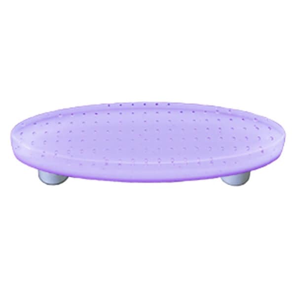 Palacedesigns Bubbles Neo-Lavender Oval Glass Cabinet Pull - Black Post PA883573 - main